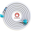 InShot_20251228_104332174 5 Meter Flexible PVC Washing Machine Inlet Hose water pipe, Universal Water Inlet with Tap adaptor Connector for Top & Front Load Fully Automatic inlet pipe