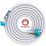 5 Meter Flexible PVC Washing Machine Inlet Hose water pipe, Universal Water Inlet with Tap adaptor Connector for Top & Front Load Fully Automatic inlet pipe