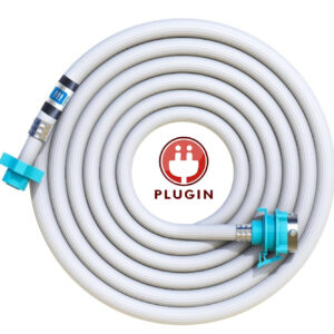 5 Meter Flexible PVC Washing Machine Inlet Hose water pipe, Universal Water Inlet with Tap adaptor Connector for Top & Front Load Fully Automatic inlet pipe