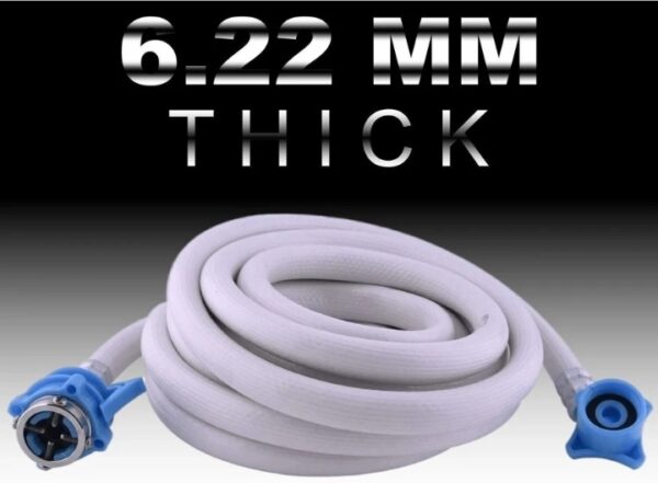 Screenshot_20251228_113742 5 Meter Flexible PVC Washing Machine Inlet Hose water pipe, Universal Water Inlet with Tap adaptor Connector for Top & Front Load Fully Automatic inlet pipe