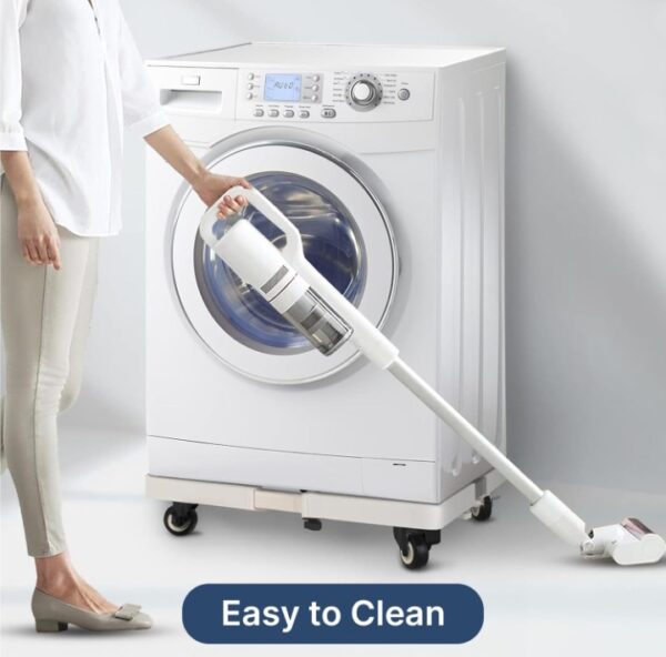 Screenshot_20260131_220514_Amazon Adjustable Washing Machine Stand with Wheels, Heavy Duty Steel Trolley for 5 Kg to 12 Kg Top Load & Front Load Washing Machines | Fridge & Air Cooler Stand | 180 Kg Capacity | Anti Vibration Pads