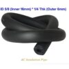 Quarter insulation pipe Air Conditioner Piping for Heat and Cold Foam Insulated Heat Tube 1/4" ID  Insulation Air Conditioners Black