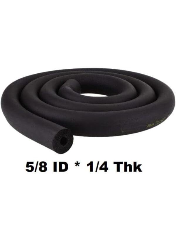 Quarter insulation pipe Air Conditioner Piping for Heat and Cold Foam Insulated Heat Tube 1/4" ID  Insulation Air Conditioners Black