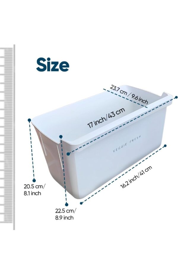 Screenshot_20260722_193304_Amazon Vegetable Box For Fridge Basket Compatible With Whirlpool Single door 190 To 200 Liter Refrigerator Non-Transparent White Plastic Part Code W10418585