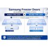 Samsung Refrigerator Freezer Door  (U Cut Lock Type 16.8 Cm)