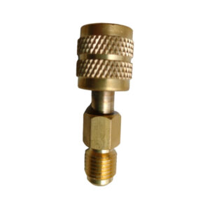 InShot_20260807_053845832 Household Supplies Refrigeration Tools | R410A Straight Swivel Adapter 1/4‘’ SAE Male 5/16‘’ SAE Female Quick Couplers Used for Mini Split System, Air Conditioners, HVAC and Refrigeration Service