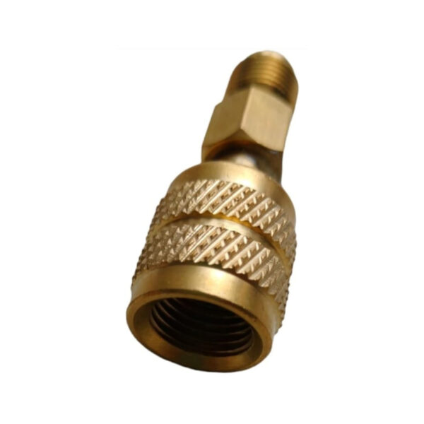 Household Supplies Refrigeration Tools | R410A Straight Swivel Adapter 1/4‘’ SAE Male 5/16‘’ SAE Female Quick Couplers Used for Mini Split System, Air Conditioners, HVAC and Refrigeration Service