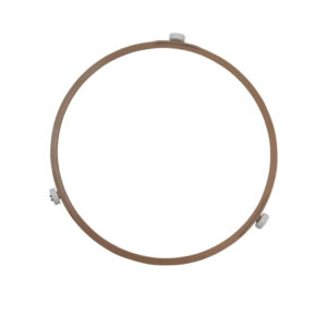 InShot_20260809_043113782 Microwave Glass Tray Rotating Roller Ring Circle Turntable Bracket Accessory - Microwave Oven Turntable Support Ring – Heat Resistant PPS Rotating Bracket with 3 Roller Wheels – Universal