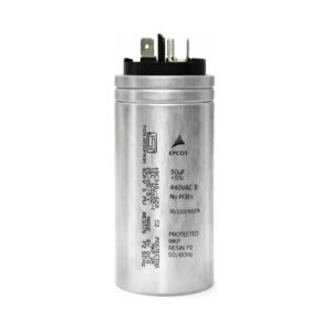 InShot_20260817_203510409 50µF (MFD) 440VAC Motor Run Capacitor | EPCOS Type | AC Outdoor Unit Fan Capacitor | Heavy Duty MKP Resin Filled | 50/60Hz | Replacement for Split & Window AC