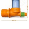 Washing Machine INLET VALVE| FEED VALVE | Water Inlet Part For SAMSUNG Washing Machine 2 Pin 220/230V Match & Buy (Pack Of 1) (ORANGE)