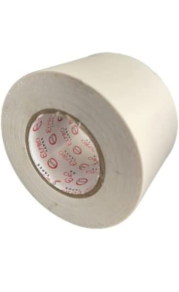 EURO PVC Self Adhesive Tape For Air Conditioner Copper Pipe Wrapping Tape AC Insulation Tape Water Prof Heavy Duty 20 Meters Length, 48MM Width Pack Of 1¦ (White)
