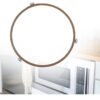 Microwave Glass Tray Rotating Roller Ring Circle Turntable Bracket Accessory - Microwave Oven Turntable Support Ring – Heat Resistant PPS Rotating Bracket with 3 Roller Wheels – Universal
