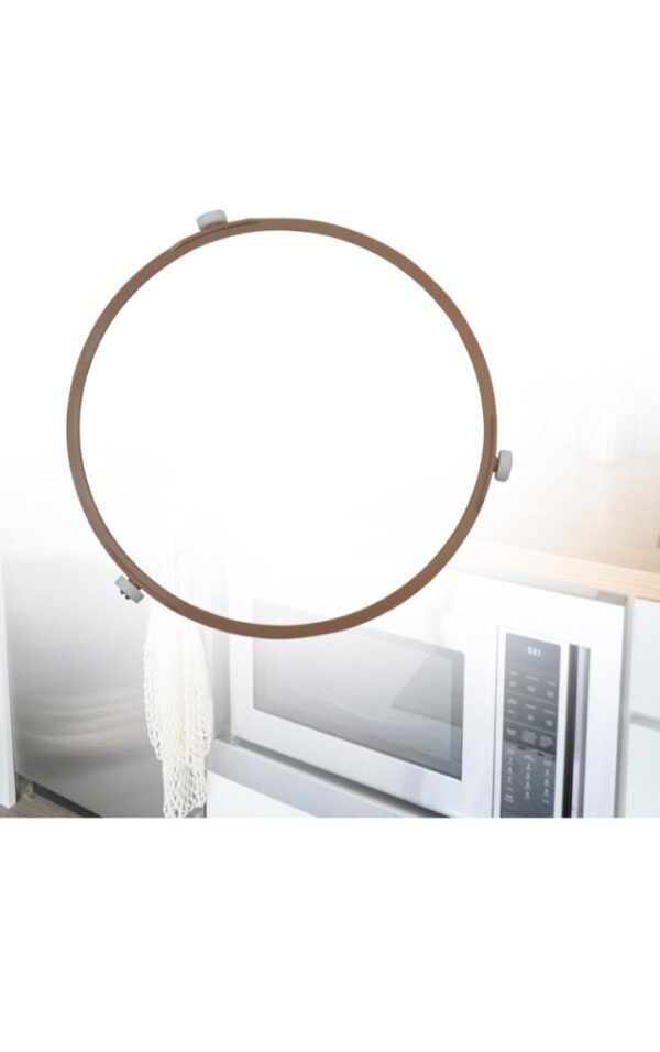 Microwave Glass Tray Rotating Roller Ring Circle Turntable Bracket Accessory - Microwave Oven Turntable Support Ring – Heat Resistant PPS Rotating Bracket with 3 Roller Wheels – Universal