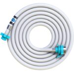 3 Meter Flexible PVC Washing Machine Inlet Hose water pipe, Universal Water Inlet with Tap adaptor Connector for Top & Front Load Fully Automatic