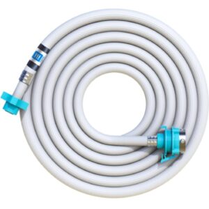 3 Meter Flexible PVC Washing Machine Inlet Hose water pipe, Universal Water Inlet with Tap adaptor Connector for Top & Front Load Fully Automatic