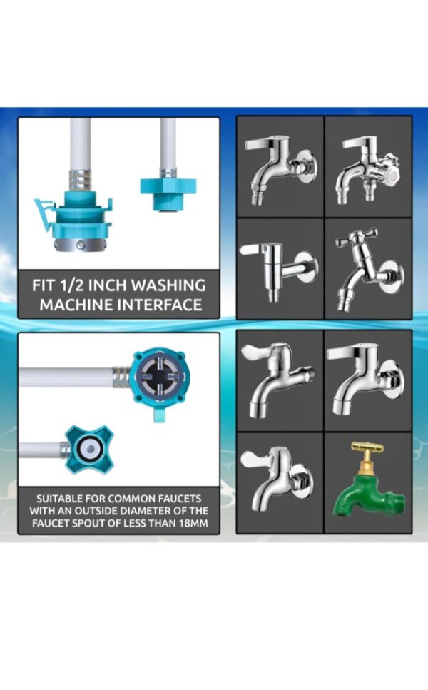 Screenshot_20260809_113552_Amazon 3 Meter Flexible PVC Washing Machine Inlet Hose water pipe, Universal Water Inlet with Tap adaptor Connector for Top & Front Load Fully Automatic