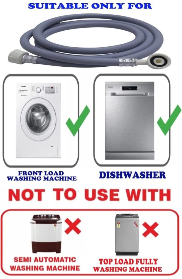 Screenshot_20260817_062548_Amazon 1.5 Meter, Premium, Heavy Duty Universal Type Inlet Hose Pipe for Dishwasher & Front Loading Fully Automatic Washing Machine. Suitable for all leading brands Dishwasher & FL WMs. (1.5 Meter