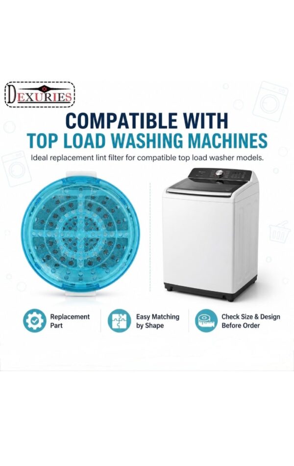 Magic Filter for LG Top Load Fully Automatic Washing Machine | Lint/Dust/Waste Collector Net Jali | Compatible LG Parts Lint Filter (Blue, Pack of 1)
