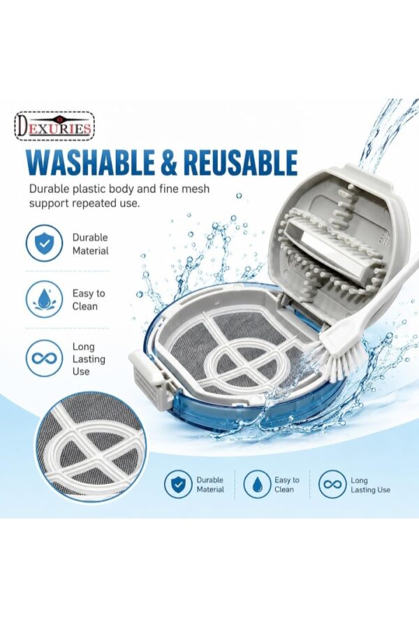 Magic Filter for LG Top Load Fully Automatic Washing Machine | Lint/Dust/Waste Collector Net Jali | Compatible LG Parts Lint Filter (Blue, Pack of 1)