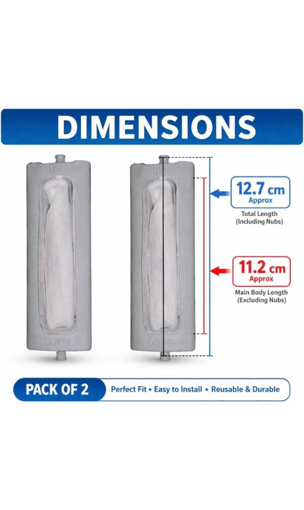 Washer Lint Filter | Plastic Lint Filter Compatible for Samsung Semi Automatic Washing Machine | Dust lint Bag (White LINT Filter (Pack of 2))