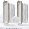Washer Lint Filter | Plastic Lint Filter Compatible for Samsung Semi Automatic Washing Machine | Dust lint Bag (White LINT Filter (Pack of 2))