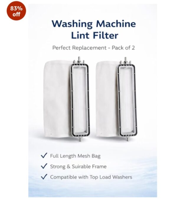 Screenshot_20260820_204513_Amazon Lint Filter Washing Machine LG Semi Automatic Waste Collector Dust, Net Jali Bag Parts for LG Semi Automatic Washing Machine (Pack of 2)