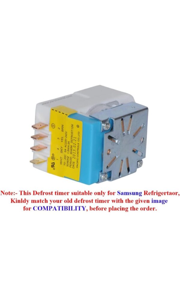 Screenshot_20260822_060251_Amazon Defrost Timer (4 Pin) Suitable for Samsung Frost Free or Double Door Refrigerators ONLY. Match & Buy.