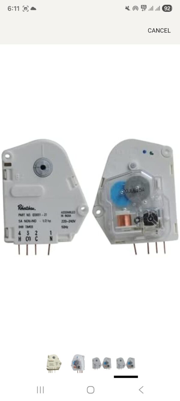 Screenshot_20260822_061138_Amazon Whirlpool Refrigerator Defrost Timer - 08 Hours 07 Mins Suitable for Whirlpool Frost Free/Double Door Refrigerators ONLY Match & Buy.
