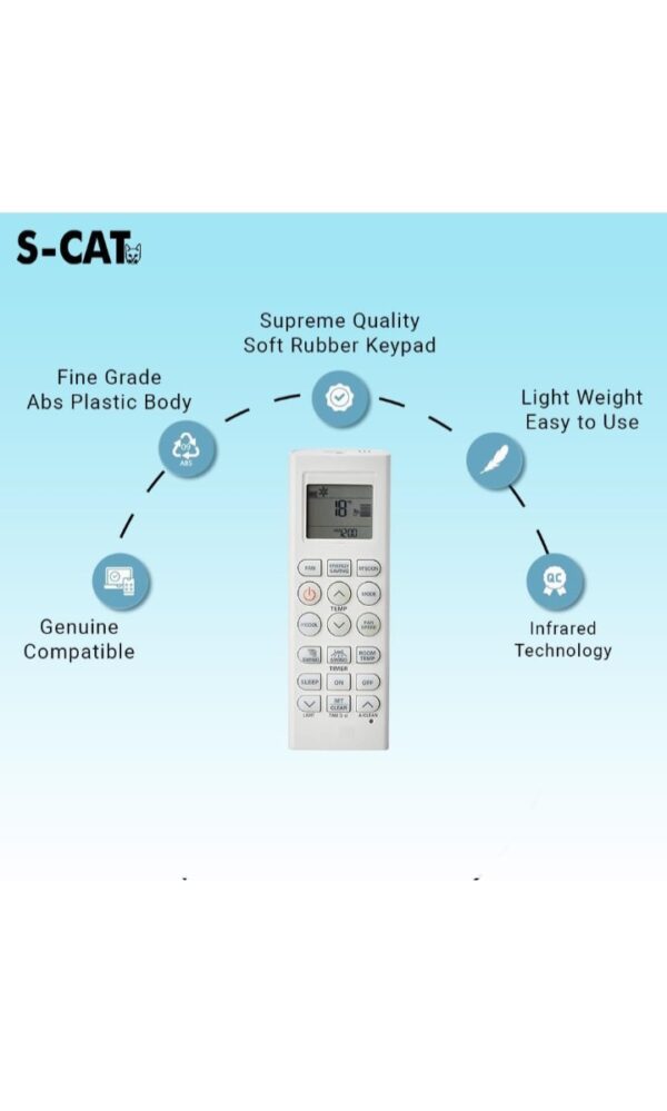 Compatible with LG AC Remote Control Model AKB73975614 AKB73975615 (No Backlight) Suitable for 1 1.5 2 Ton Split & Window AC [AC - 36I]