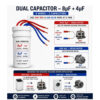 InShot_20260913_213317290 8 mfd+4 mfd washing Machine Capacitor | Semi Automatic Washing Machine Condenser | Universal Motor Capacitor for Wash & Spin Motor (8 mfd+4 mfd)