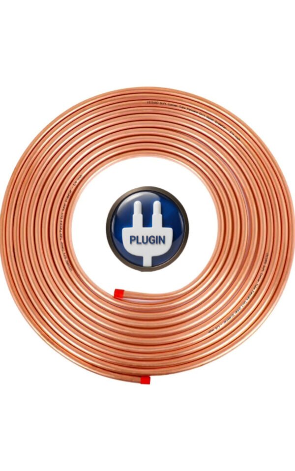 Quarter copper pipe Pure Soft Copper Tube, 7.5mtr, Outer Dia 1/4 inch, Wall Thickness 25 swg, 99.9% Purity, Industrial Metal, Seamless Pipe for Air Conditioning, Refrigeration, Plumbing Systems and DIY Projects