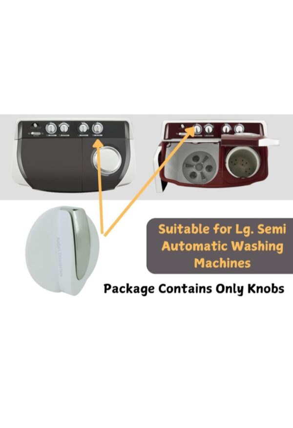 LG Orginal Washing Machine Knob Replacement for All Washing Machine Accessories/Semi Automatic Washing Machine Spare Parts/Drain Spin Timer Switch Knob Set of 4