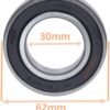 Lg Bearing Kit (6206, 6205 and Oil Seal) Suitable for LG Tromm or Direct Drive 5.5Kg/6Kg/6.5Kg Front Loading Washing Machines