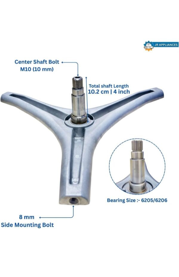 Screenshot_20260917_195649_Amazon Silver spider Compatible with LG Washing Machine 4 Inch Drum Spider 5.5 kg Hub Assembly Shaft Washing Machine Drum Support Spider