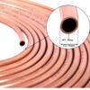 Quarter copper pipe Pure Soft Copper Tube, 7.5mtr, Outer Dia 1/4 inch, Wall Thickness 25 swg, 99.9% Purity, Industrial Metal, Seamless Pipe for Air Conditioning, Refrigeration, Plumbing Systems and DIY Projects